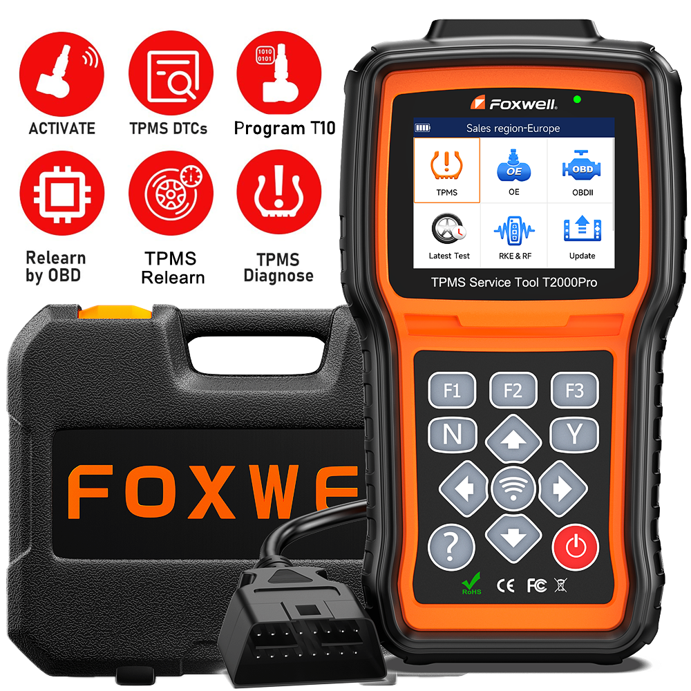 Foxwell T2000 TPMS 最新汎用ライターOBDテスタ Foxwell T2000 PRO TPMS Programming Tool TPMS Relearn Reset OBD2