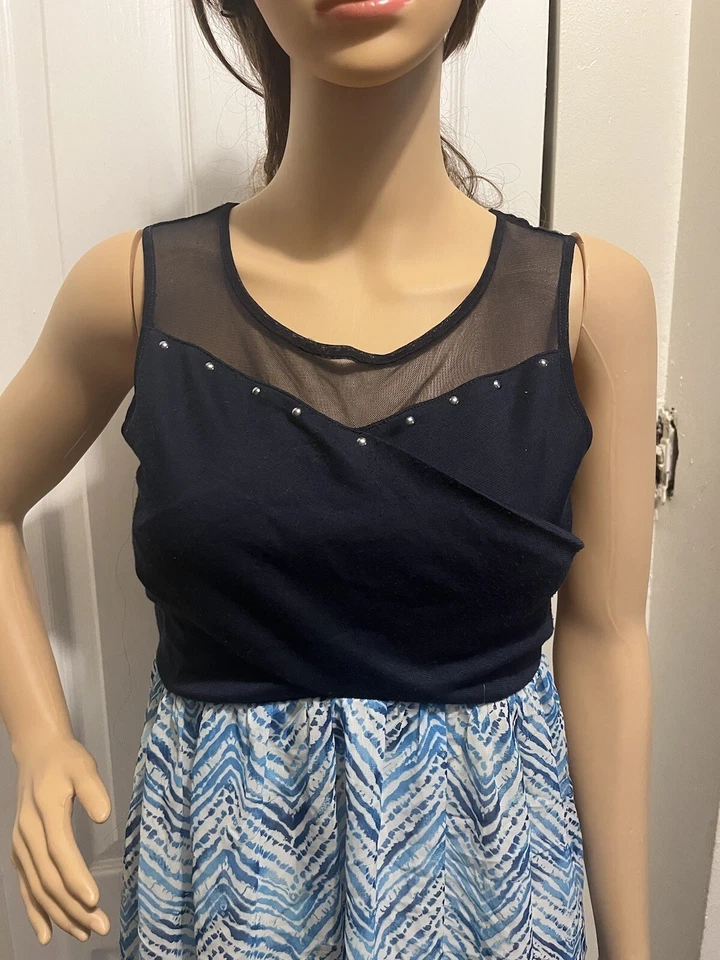 Speechless Party Dress Blue and White Size Girls 14 - Image 3 of 4