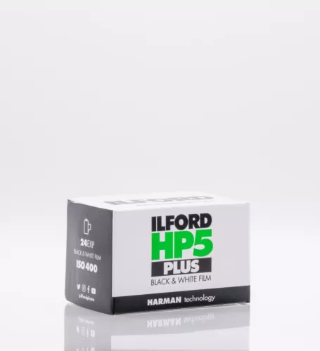 Ilford HP5 PLUS 400 Black and White 35mm Film (24 Exposures, Single Roll)