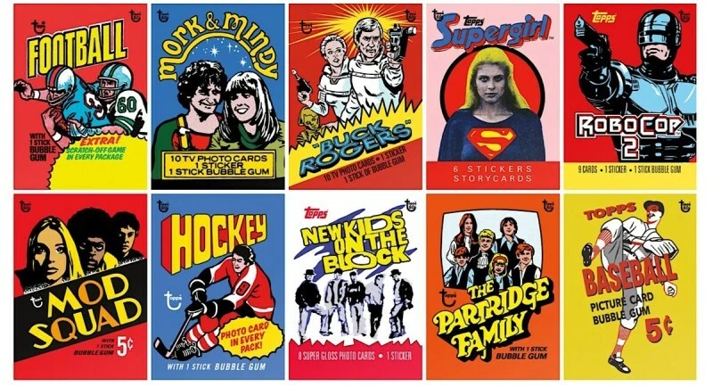 2018 Topps 80th Anniversary Wrapper Art Card - Complete Set from Lot - Image 4 of 4