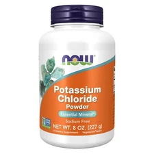 NOW Potassium Chloride Powder - 8 oz, Essential Mineral, Sodium Free, Hydration