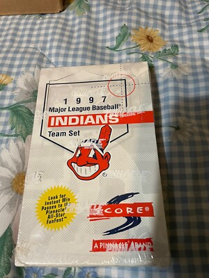 Cleveland Indians Unopened Box Of 1997 Score Pinnacle Brand Cards Factory Seal