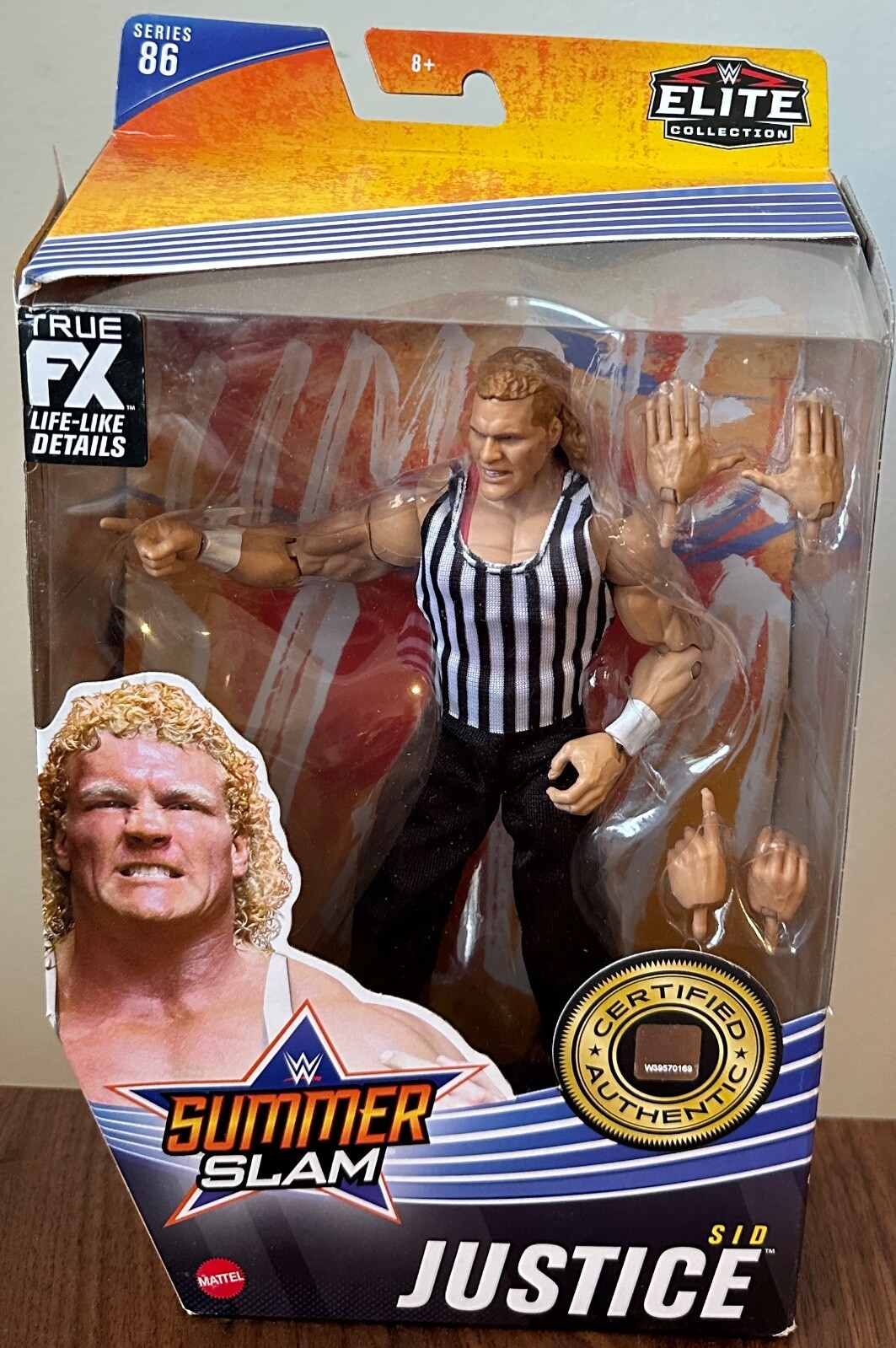WWE Sid Justice Elite Series 86 Summer Slam Figure New 2021 Mattel A1