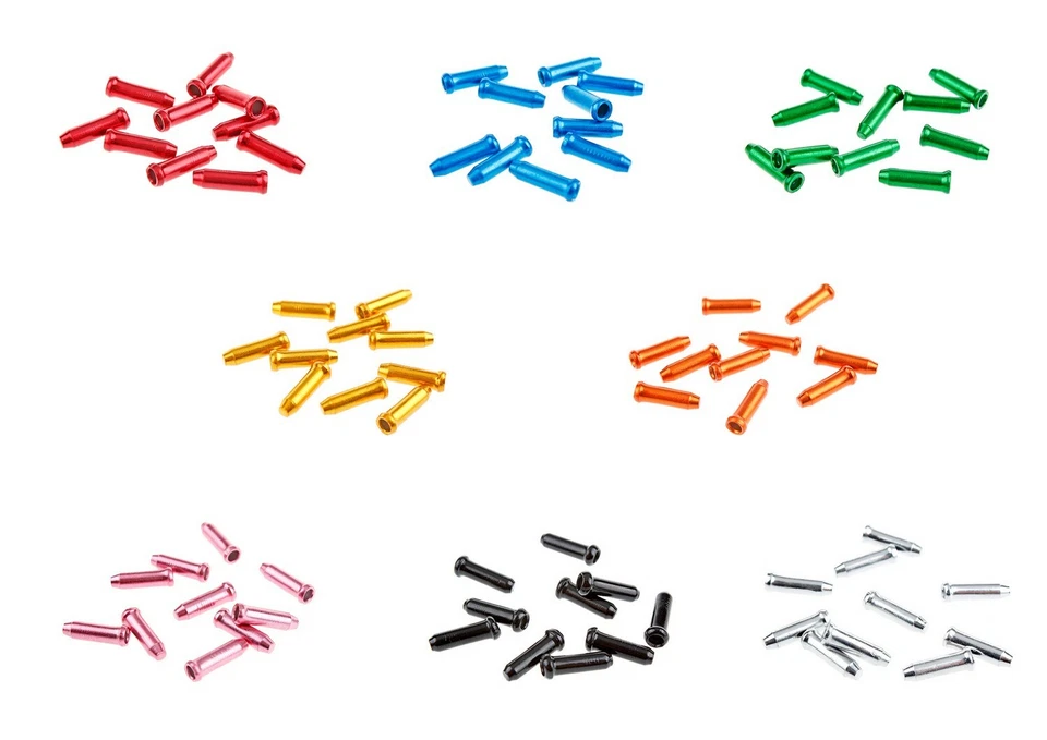 Tapas de punta de extremo de cable de bicicleta KCNC KHEC03 10 piezas para cable interior de freno y desviador Foto 2 de 4