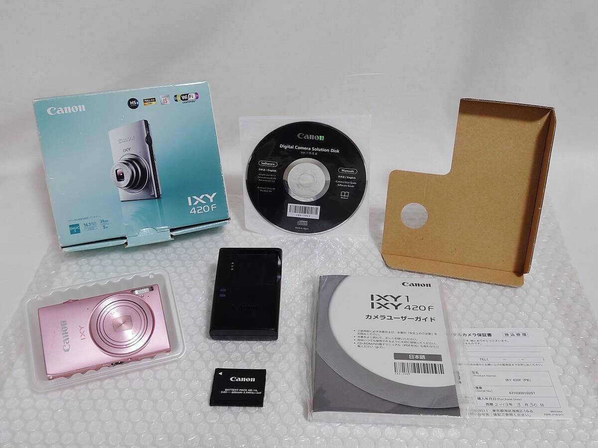 Canon IXY 420F-PK Pink Compact Digital Camera Used From