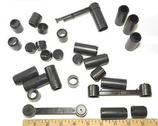 25pc 1980 Aurora AFX Other HO Slot Car TRACK TRESTLE 2-LANE Support BEAM POSTS