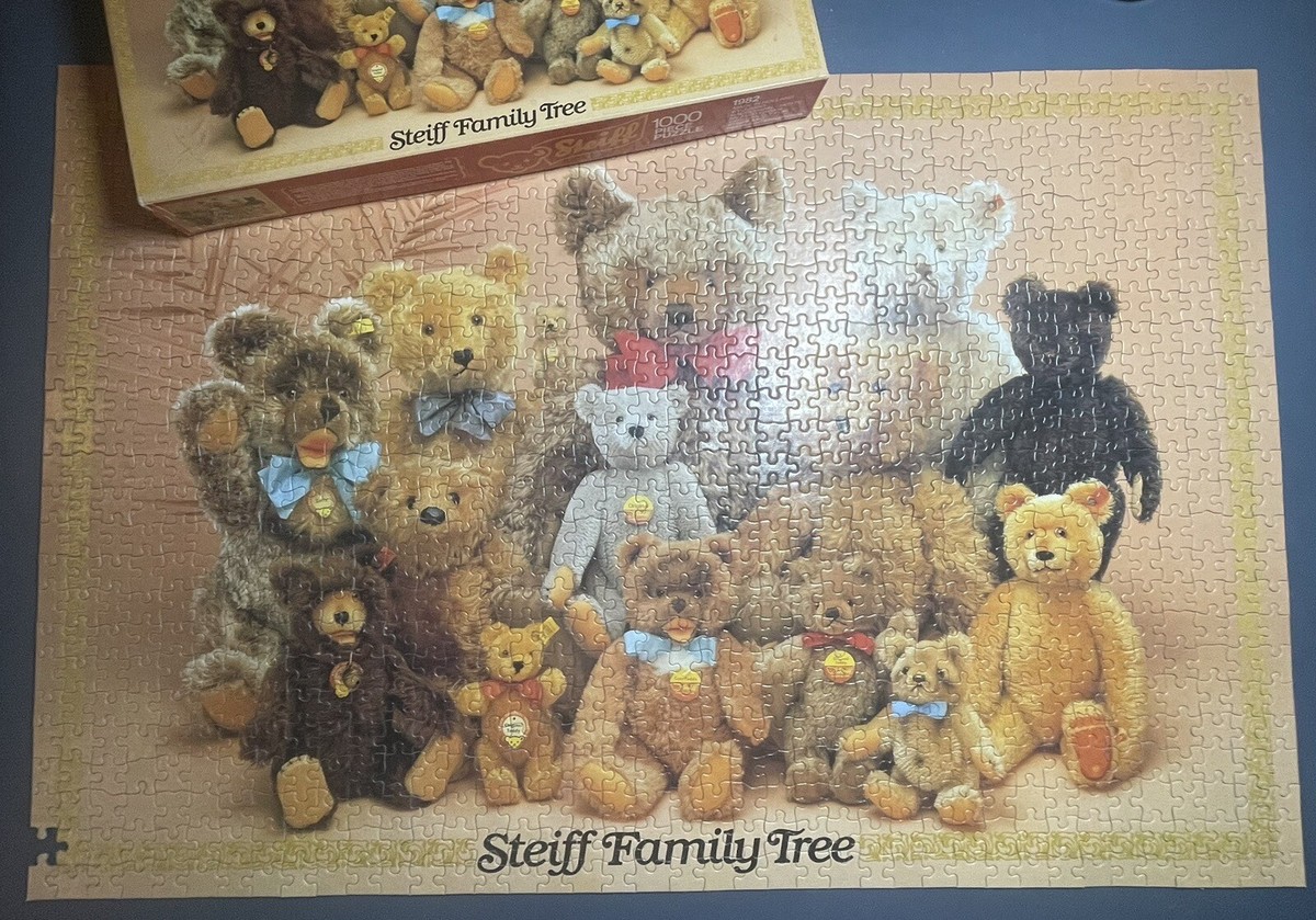 1982 Steiff Family Tree Teddy Bears Puzzle by Jumbo Holland 1000pc