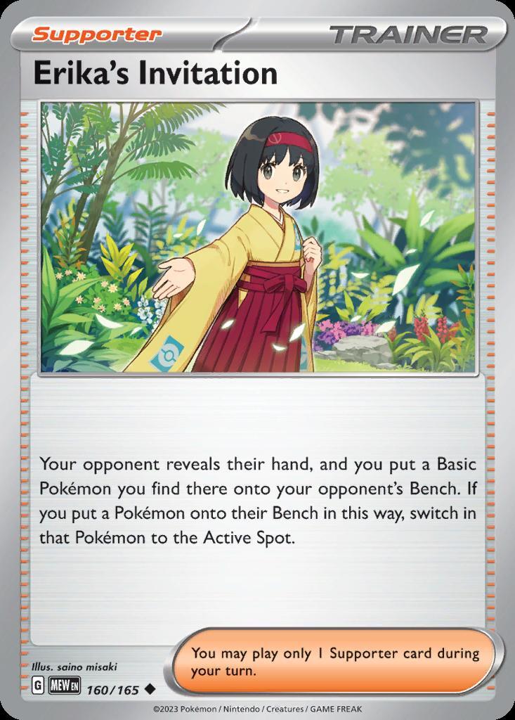 Pokemon Erika's Invitation (160/207) 151 NM
