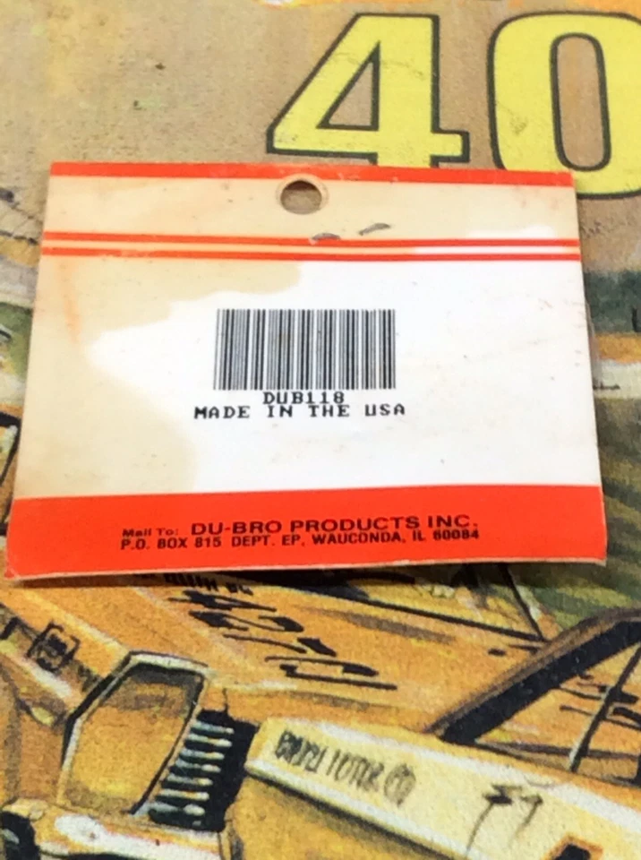 NEW Dubro 118 Nylon Hinges Small {6pc.} NewInPack USA Shipped - Image 3 of 3