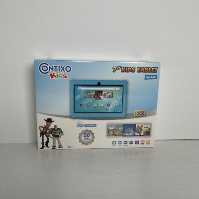 Contixo V8-2 Kid's Tablet Android 2GB+32GB 50+ Disney E-Books Included 7  Blue