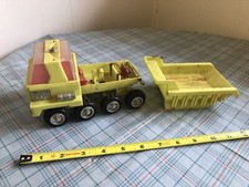 Vintage CRAGSTAN Yellow Dump Truck Red Seats, Needs TLC