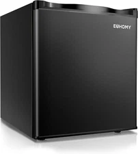 1.1 Cu. Mini Upright Freezer Countertop Compact Single Door for Home Dorm Office