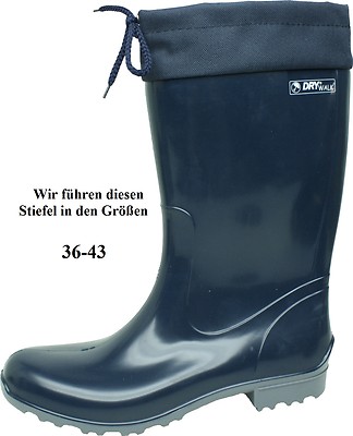 Dry Walk Damen Gummistiefel Regenstiefel Gartenstiefel Sara blau