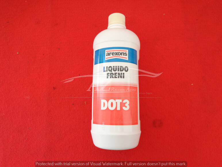 Olio liquido freni idraulici DOT 3 arexons sae-j 1703 brake fluid 830ml