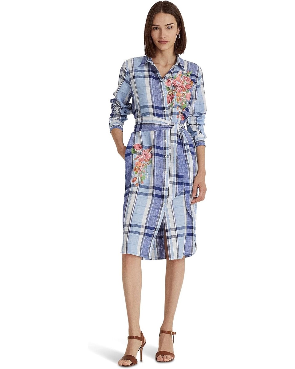 新着☆【RRL RalphLauren】Plaid Cotton-Linen Shirtdress s-l1200.jpg
