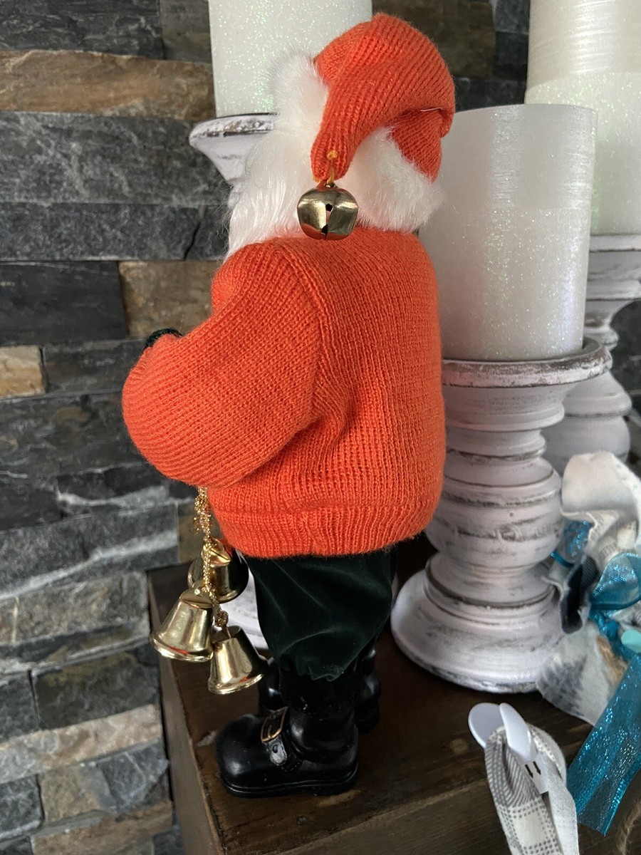 Florida Gators 11” CHRISTMAS SANTA CLAUS Figurine • Orange Sweater