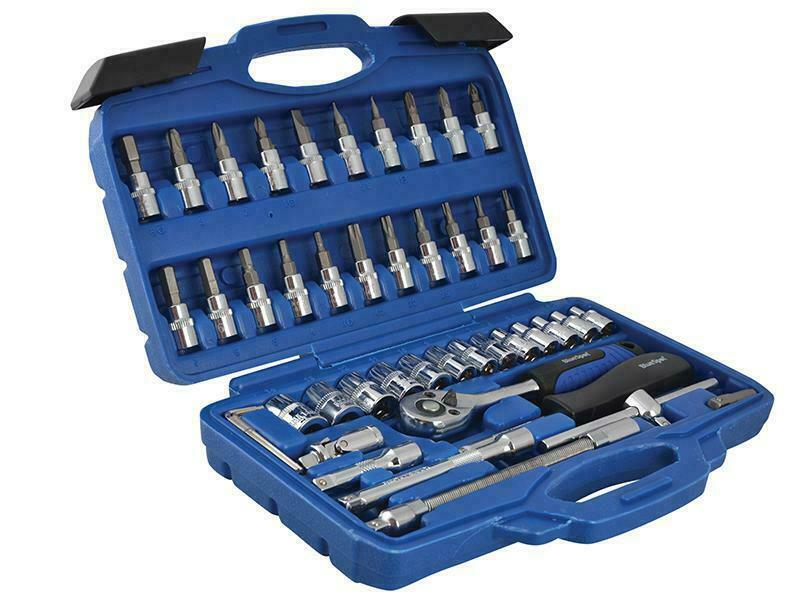 Bluespot Tools 1/4In Square Drive Socket & Bit Set 46 Piece B/S01530