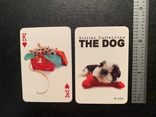 Swap Playing Card  MINI DOG  King of Hearts  ARTLIST COLLECTION One Card Only