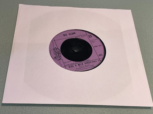 Dee Clark - Ride a Wild Horse - Vinyl Record 7" Single - 1975 Chelsea 2005 037 - Picture 2 of 5