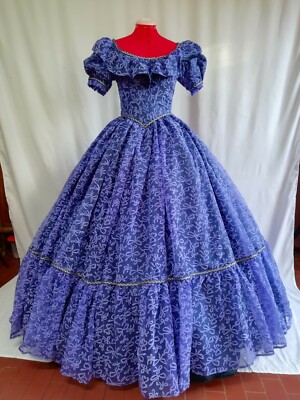 Abito storico metà 1800 donna: Dama 1860 | eBay