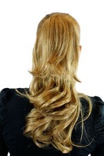 Haarteil Zopf Blond Dunkelblond ca. 45cm gewellt Butterfly-Clip JL-0067-18-25