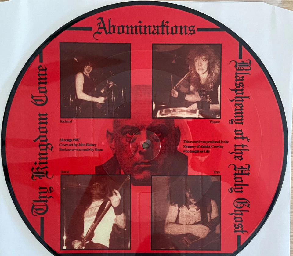 MORBID ANGEL - THY KINGDOM COME -  DEMO 12 INCH PICTURE VINYL - RARE - Bild 2 von 3