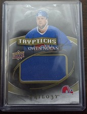2015-16 Trilogy Hockey T-ON3 Owen Nolan Tryptichs Jersey Patch 108/150 Quebec