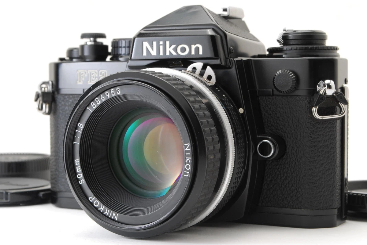 Nikon FE2 Black Nikkor Ai-s 50mm F1.2 レア Preços baixos em Câmeras SLR de filme Nikon FE2 | eBay