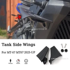 Black Side Downforce Naked Spoiler Fixed Wing Winglet For Yamaha MT-07 MT07 2025