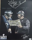 Doug Pederson Signed Eagles 16x20 Philly Special Custom Edit JSA