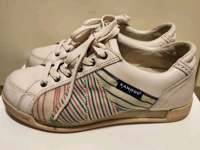 Kangol  SPITFIRE  Y2K Power Stripe Leather Sneakers Sz.US 6.5/37.5  RARE!  