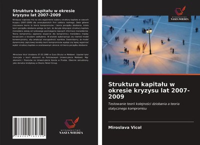 Miroslava Vicol | Struktura kapita¿u w okresie kryzysu lat 2007-2009 | Buch