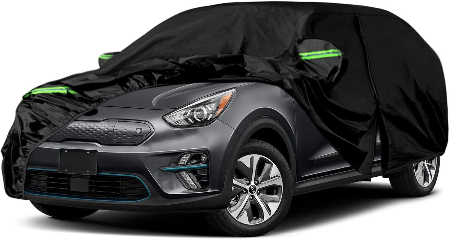 Bâche voiture étanche pour Kia e-Niro housse de protection sur mesure premium en tissu Oxford