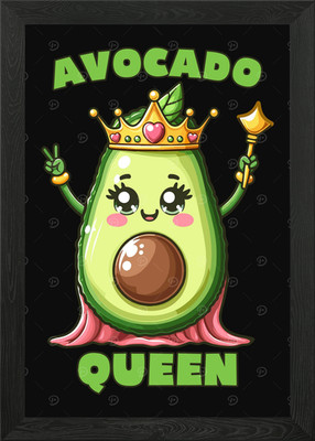 Avocado Queen Gerahmtes Wandbild Poster Leinwanddruck Bild