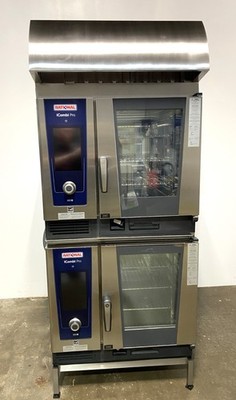 Rational Double 6 pan, half size, elec. combis w/Hood (Refurbished w ...