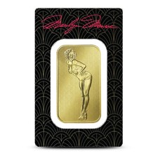 1 oz Marilyn Monroe Gold Bar (New w Assay) 4553.11 per troy oz