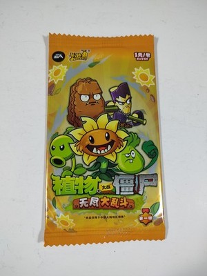 Plants vs. Zombies Trading Card Game, 1 Sealed Booster Pack, Anime Collectible!