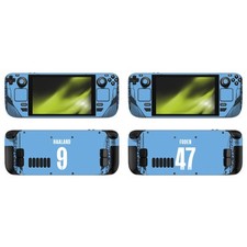 MAN CITY FC 2024/25 PLAYERS HOME KIT VINYL SKIN DECAL FOR VALVE STEAM DECK