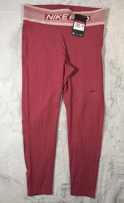 Nike PRO Women s Leggings DRI-FIT  Size_Large Color - Red & Pink