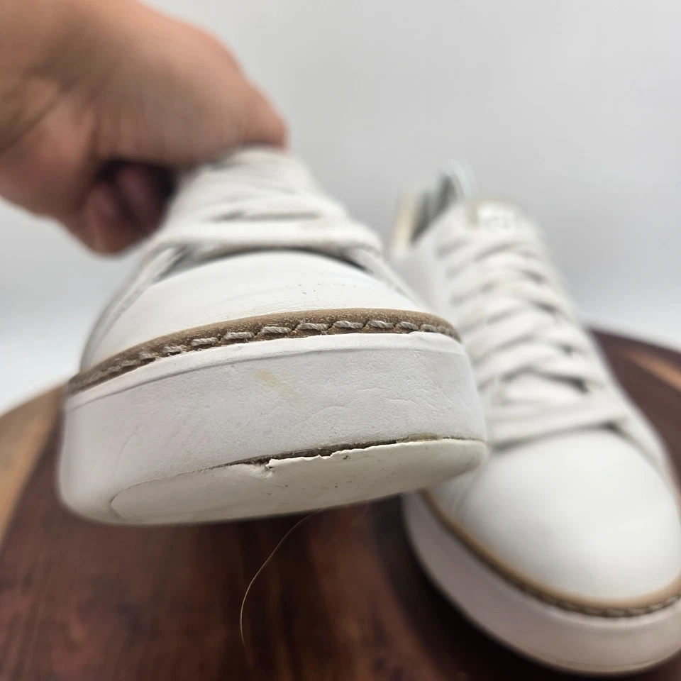 Cole Haan GrandPro Topspin Zapatos Para Mujer 8.5B Blanco Cuero Plataforma Tenis Foto 3 de 4