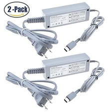 2-pack Wall Power AC Charger Supply Adapter Charger For U Gamepad For Wii Wii