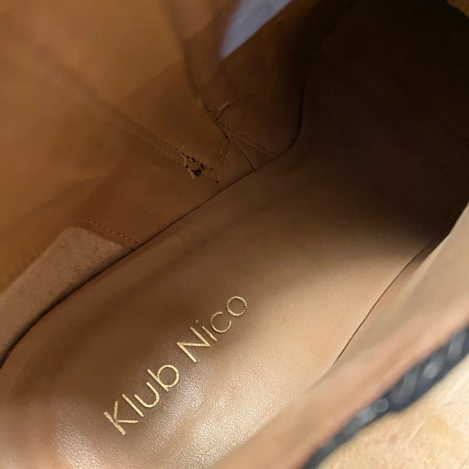 Botines Klub Nico Bernarda de cuero negro para mujer talla 9M cremallera lateral Foto 3 de 4