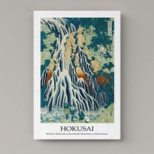 Quadro Hokusai Cascata Kirifuri su Tela |Q1584| Stampa Artistica Giapponese