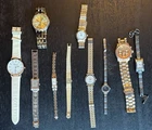 (10) WATCH LOT VINTAGE SEIKO GUCCI MICHAEL KORS & MORE… PARTS UNTESTED LOT