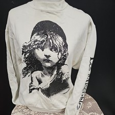 Vintage Les Miserables Sweatshirt Men's XL Gray Crewneck 1986 Broadway 80s