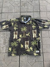 Men  s Tommy Bahama Tropical Print Polo Shirt Island Style Short Sleeve Size M