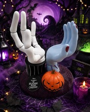 Bath  Body Works Nightmare Before Christmas Jack  Sally Hands Candle Holder