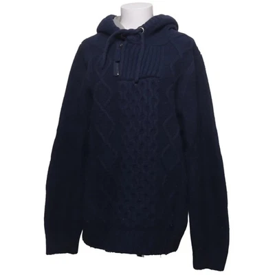 Bleu, sweat à capuche, taille : XL, bleu, coton/polyamide/laine, unicolore #Zyg - Photo 1/4