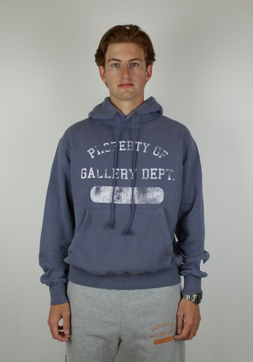 Gallery Dept. Property Of Hoodie Men's Size XL Washed Navy 100