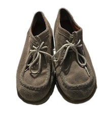 Mudd Vintage Tan Suede Chunky Shoes 8.5 Women's